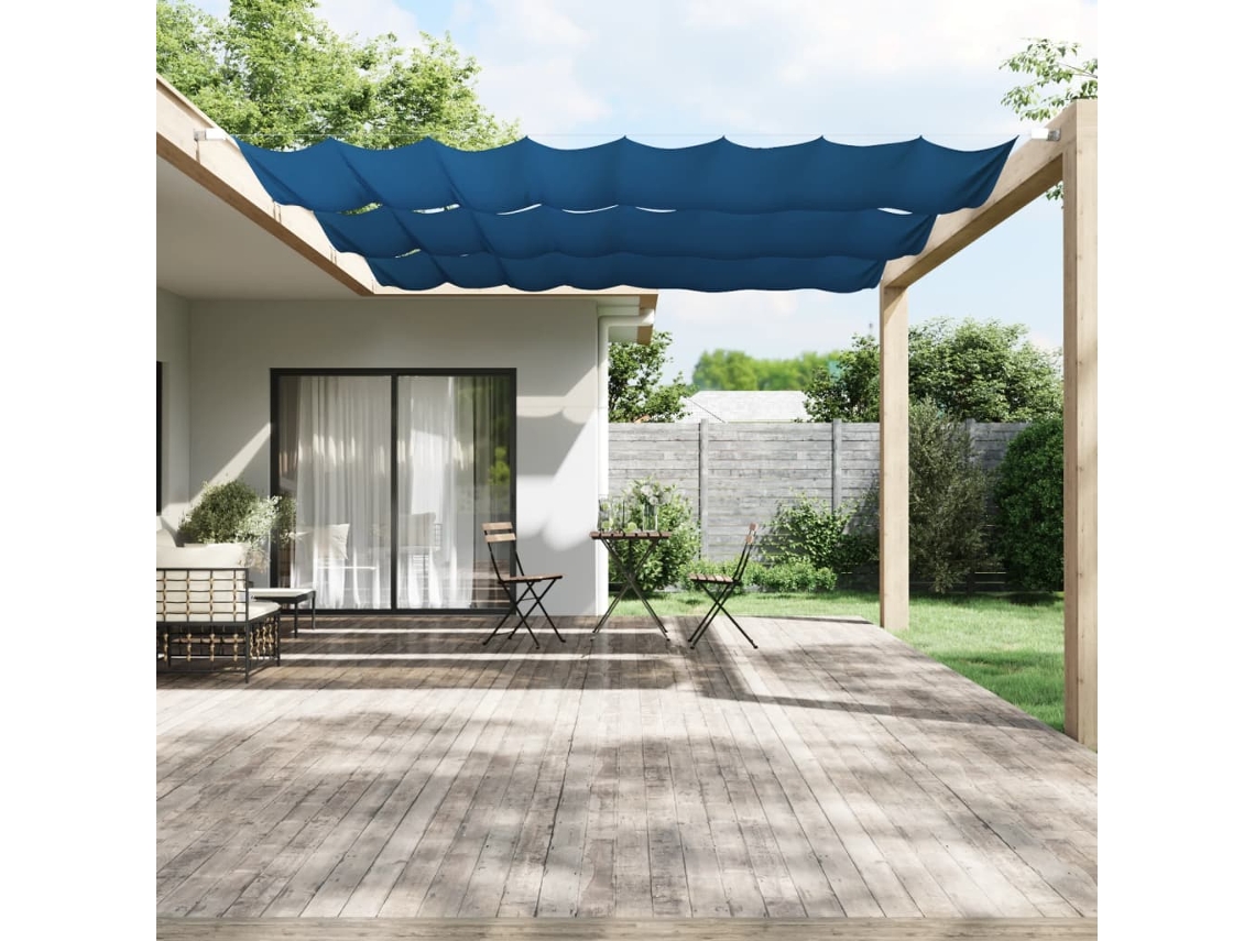 Vidaxl Toldo Vertical 140x420 Cm Tecido Oxford Azul