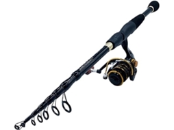 2,4 M 1,6 Vara Pesca Telescópica Ideal Iniciantes Experientes
