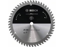 Disco de Serra Circular BOSCH Standard para Alumínio Para Serras a Bateria 150x1.8/1.3x10 T52