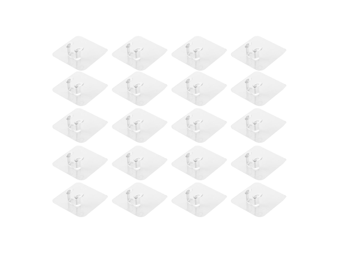 Gancho de Parede Transparente 20pcs S/MARCA