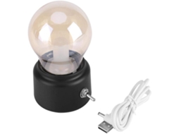 Raguso Creative Retro Night Light Light USB Recarregável LED LUDER LUDER DE ENERGIA Lâmpada Lâmpada Decorativa Lâmpada de Câmara Lâmpada (É »è²) SLD