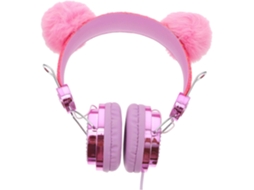 Fones De Ouvido Secfou Com Gato, Bola Pelo Para Meninos E Cores
