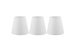 3pcs Abajur de Tela Estilo Europeu Moderno Clip on E14 para Lustre de Vela S/MARCA