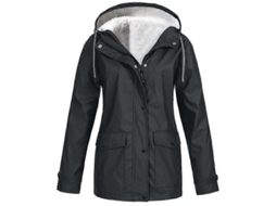 Fasst chaquetas de Mujer para Otoño e Invierno Polar Impermeables Al Aire Libre Con Capucha