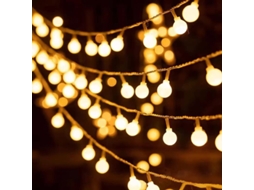 Cordão De Luzes Led, 10 M, Tema De Natal, Funcionamento A Bateria, Para Festas, Casamentos, Janelas, Árvores E Composição Sazonal
