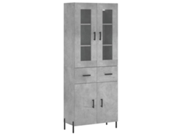 Highboard, Highboards Vidaxl Cinzeto Madeira Processada (n/a)