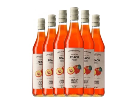 Schnapp ORSA ODK Sirope Melocotón Sem Álcool (0.75 L - 6 Unidades)