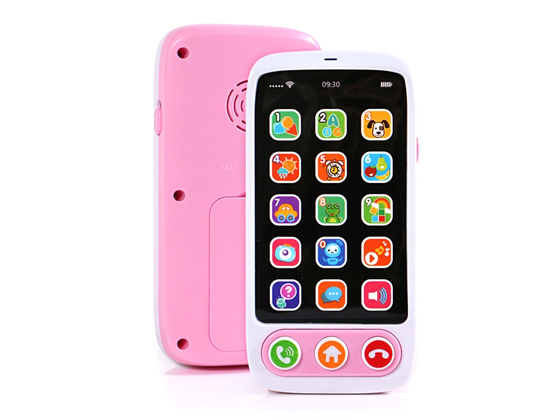 Brinquedo Telefone Educativo Para Bebê Com Luz E Música Smartphone Toy Role Play