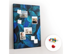 Painel De Cortiça Para Parede Folhas Exóticas Para O Escritório Espelharte (80x120 Cm)