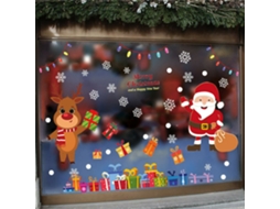 Adesivos De Janela De Papai Noel Para Decoração De Parede Aquaforge