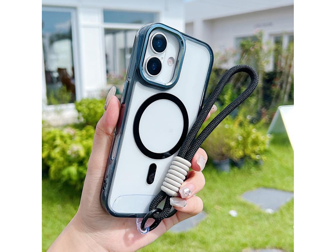 Capa Para Iphone 17 Com Magsafe E Alça De Pulso