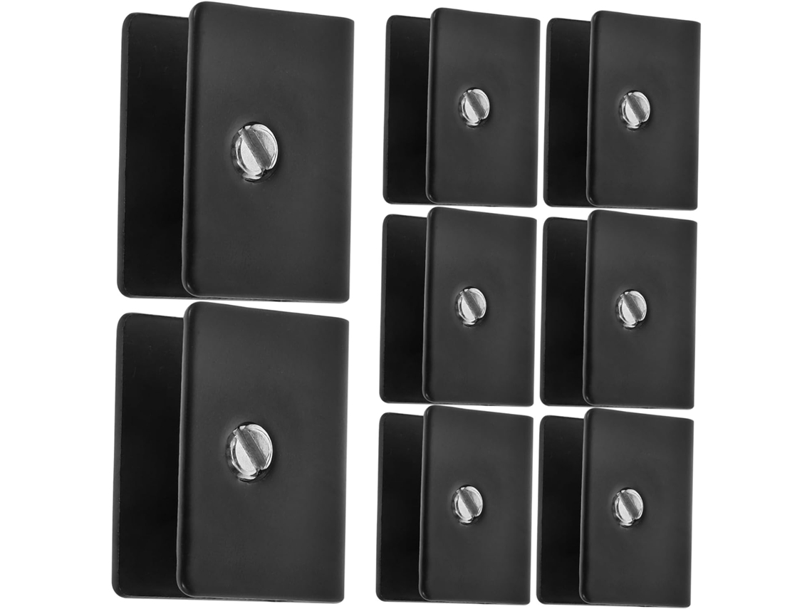 Conjunto De 8 Suportes Aço Inoxidável Para Espelhos, Com Clipes De Alta Resistência Para Espelhos Sem Moldura Fixação