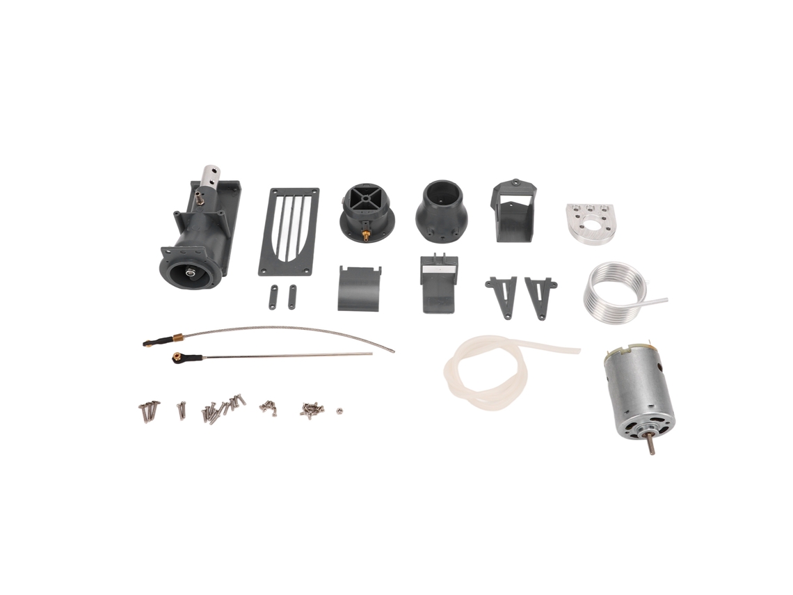 Conjunto De Propulsor A Jato Para Barco Rc Cinza 26mm Com Motor Brush 540 E Tubo Radiador Para Conversão