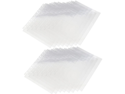 Toyvian Pochettes Compatível Classeur 3 Anneaux Para Álbum De Fotos 50 Folhas De Plástico Transparente Para