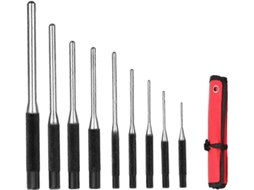 Set De 9 Punzones Para Clavos Com Capa De Armazenamento, Ferramenta Profissional De Extração De Clavos