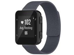 Bracelete para Garmin XIAOMOYU Forerunner 35 / 30 / 35j Silicone Magnético Textura de Lichia Cinza (20mm)