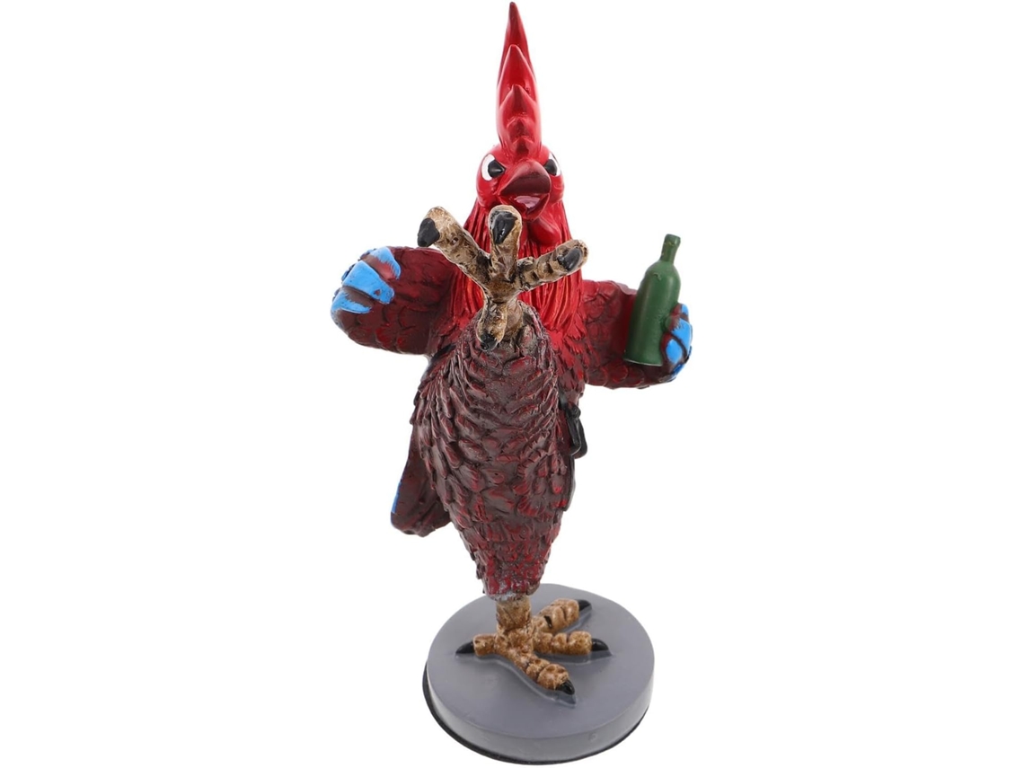Estatueta Resina Preta Estátua Decorativa Compacta Galinha Páscoa Original Escritório Decoração Divertida Kung GOKOCO