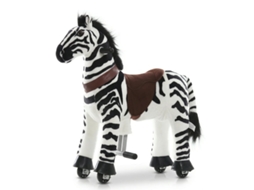 Vrooomy Zebra De Brincar Mecânico 4 A 6 Anos – Cavalo De Brinquedo Com Função De Direção &amp; Rodas Antiderrapantes – Preto