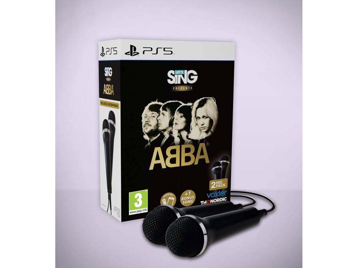 Pré-venda Jogo PS5 Lets Sing 2027 ABBA + 2 Microfones