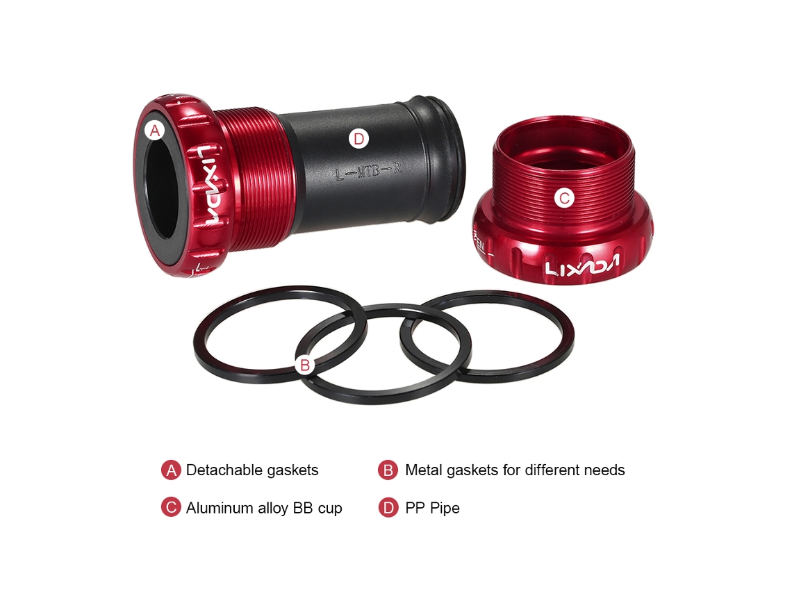 Pedal Mtb Laxiscreed Em Alumínio 68/73mm Para Durabilidade E Alta Performance