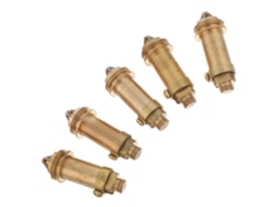 Conjunto De 5 Tampões De Ralo Pop-up Em Cobre Dourado Para Pias