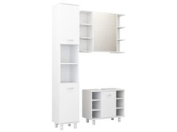 Bathroom Furniture Set, Bathroom Furniture Sets Vidaxl Branco Madeira Processada (n/a)