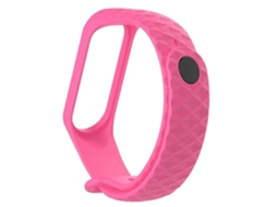 Pulseira De Silicone Com Textura De Diamante Para Xiaomi 3/4, Comprimento Da Pulseira: 23 Cm (branca)