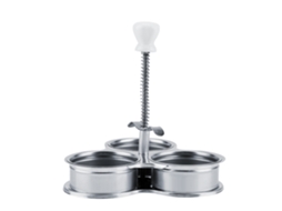 Cozinhador De Ovos A Vapor Em Aço Inoxidável Da Laxiscreed Para Cozimento Rápido E Seguro No Micro-ondas