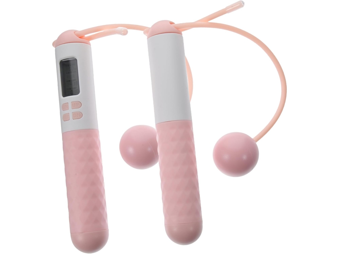 Conjunto De 2 Pares Cordas Pular Para Exercícios Femininos, Corda De Pular Com Contador Calorias, Corda De Pular Com