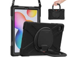 Compre capa com suporte e alça de ombro para Samsung Galaxy Tab S6 Lite P610, P615 / S6 Lite (2022) / (2024) P620, preta (Hengrongshen, 2020)