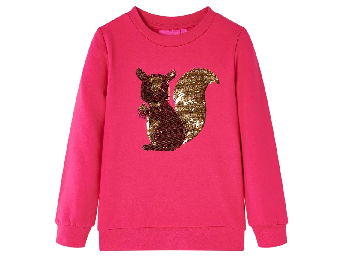 Sweatshirt Para Criança Rosa-choque 116