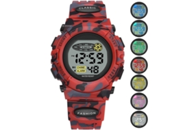 2026 reloj Deportivo Digital para Niños Impermeable Con 7 Led Coloridos Alarma Reloj Electrónico Casual para Niños Niñas