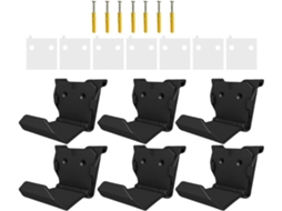 Conjunto De 6 Suportes Adesivos Para Controle De Jogos, Suportes Para Controle Com Parafuso, Suportes Para