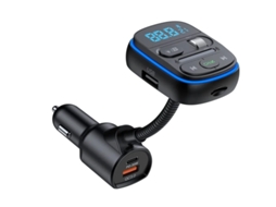 Fm Transmitter Auto Bluetooth Wireless Bluetooth 5.0 Car Radio Adapter Receiver Kit With Bass 7 Color Light YIZHOOD