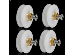 Conjunto De 48 Roldanas Para Portas Chuveiro, Em Nylon E Latão Com Rol