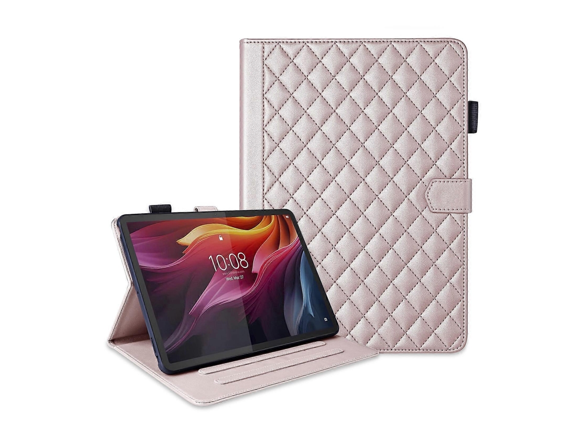 Capa De Couro Com Padrão De Losangos Para Tablet Lenovo Xiaoxin Pad Pro 12.7 2025