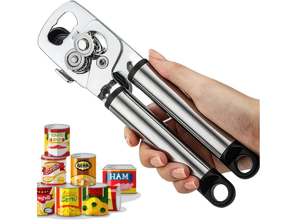 2026 abrelatas para Artrite nas Mãos, Abrelatas com Gripado Confortável, Resistente e de Aço Inoxidável