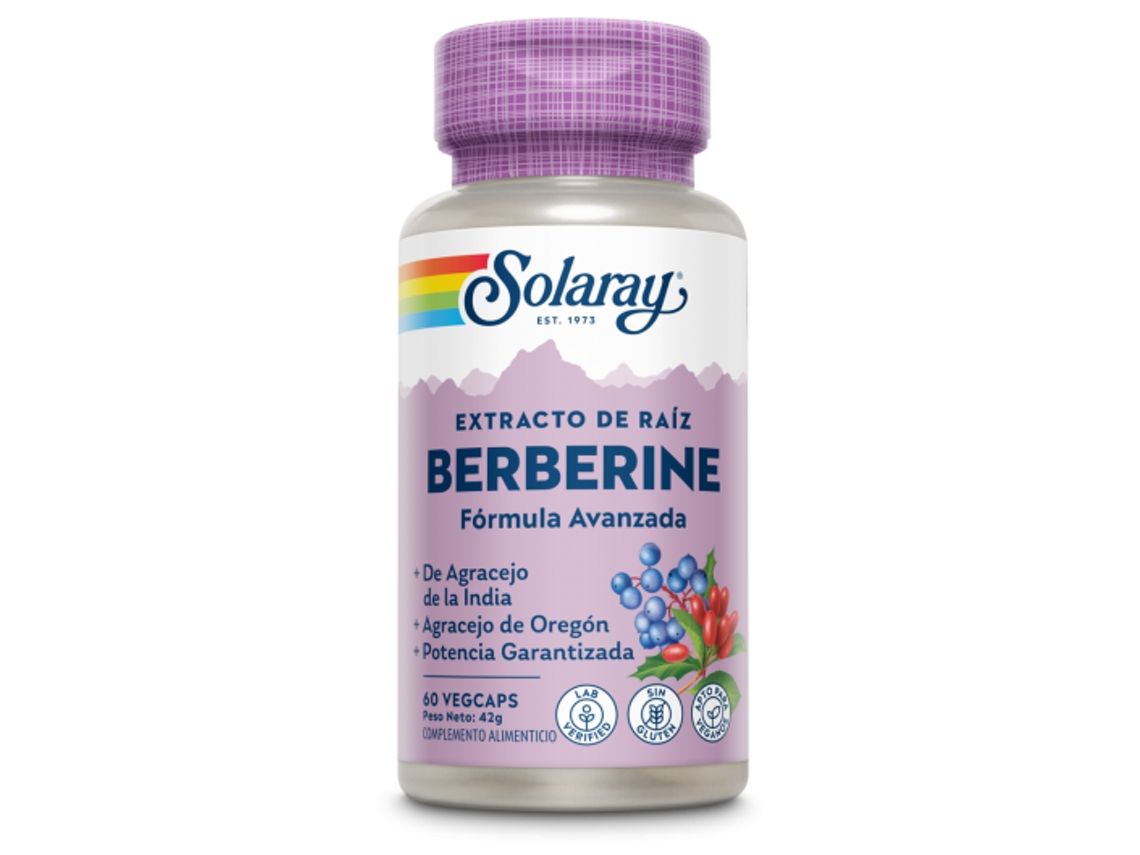 SOLARAY Berberine 60 Cápsulas