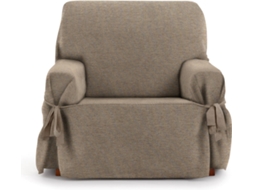 Capa de Poltrona EYSA Universal Premium Valeria Tecido Elástico (120 x 70 x 110 cm - Poliéster e Algodão - Beige)