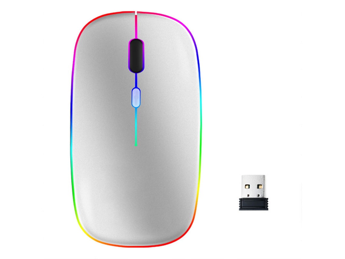 Mouse semi-infinito com LED RGB e modo Duplo Bluetooth/Wi-Fi AQUAFORGE