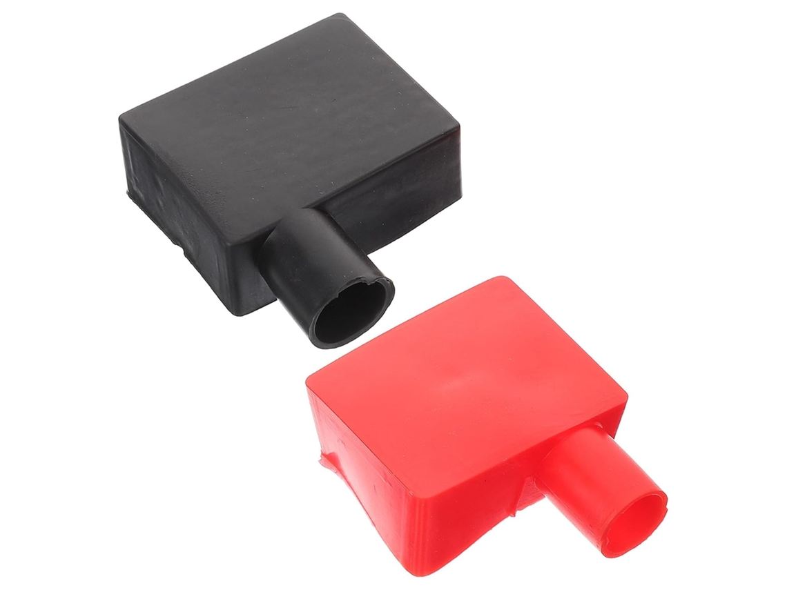 Protetores De Terminais De Bateria Em Silicone, 1 Par, Vermelho E Preto, Proteção Para Terminais.