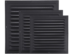 Grelha De Ventilação Quadrada Em Alumínio (200 X 400) Com Tela Para Cozinha E Banheiro.