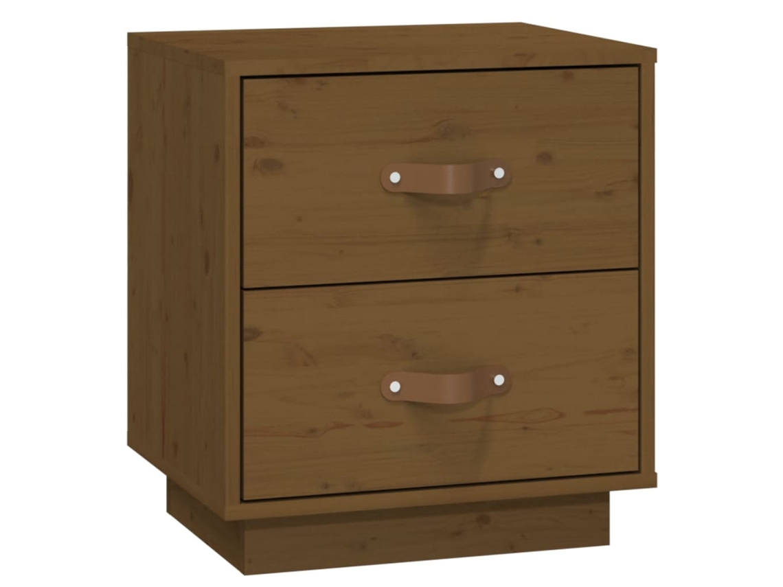 Bedside Cabinet, Bedside Cabinets Vidaxl Marrom Madeira De Pinho (n/a)