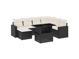 Garden Sofa Set, Garden Sofa Sets Vidaxl Preto Rattan / Vime (n/a)