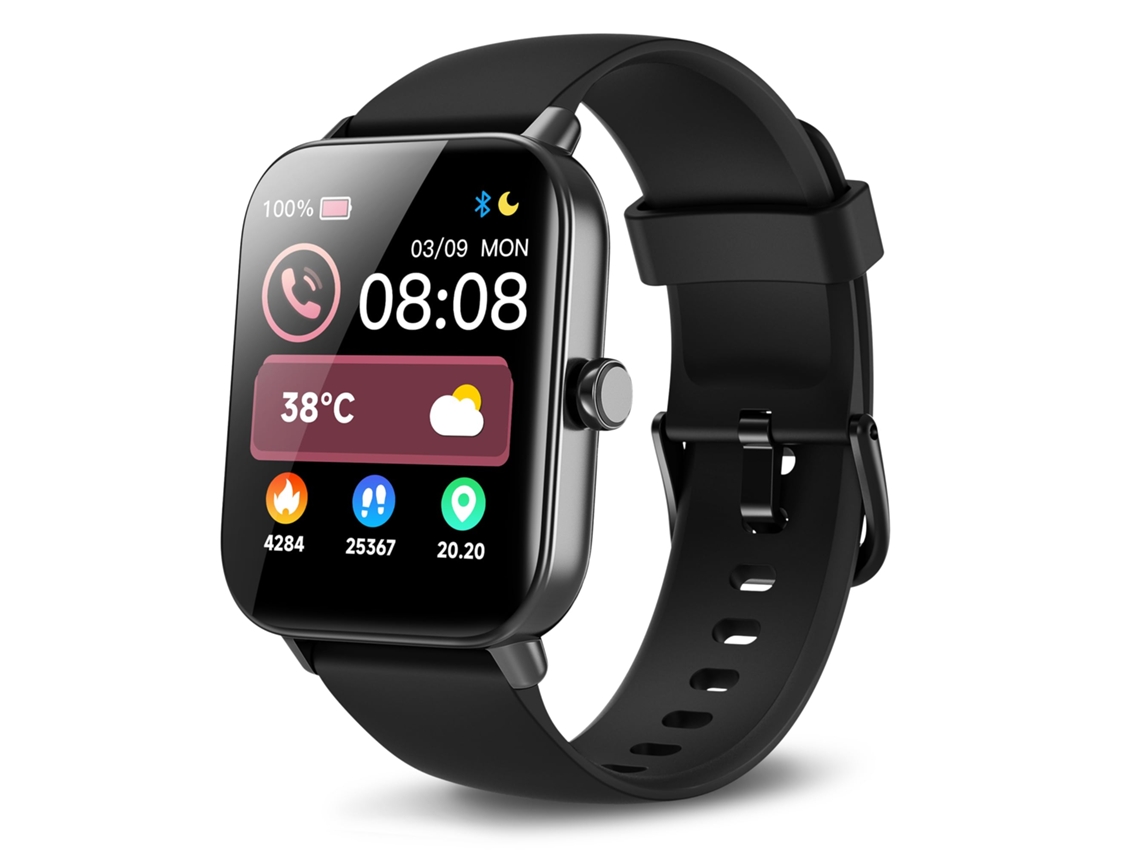 (preto) Smartwatch Feminino Com Bluetooth E Funcionalidade Alexa, Multifuncional