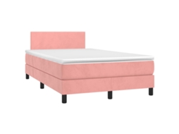 Box Spring Bed, Box Spring Beds Vidaxl Cor-de-rosa Veludo (120 X 190 Cm)