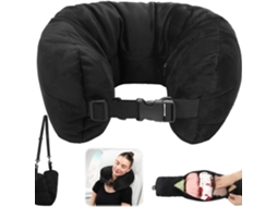 Travesseiro De Viagem Versátil Formato U Para Máximo Conforto, Preto