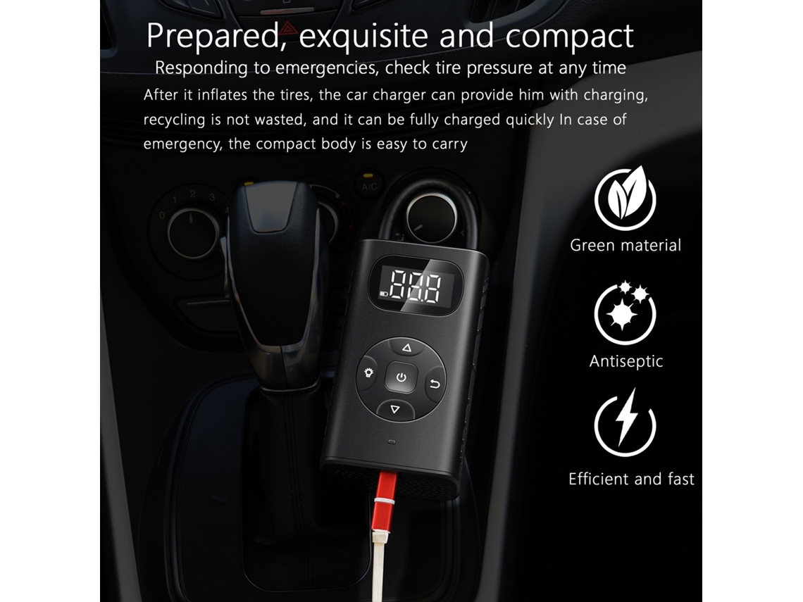 Mini Portable Cordless Electric Tire Inflator Usb Rechargeable Air Compressor