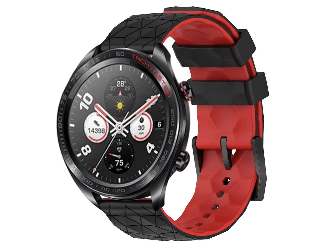 Pulseira De Silicone Bicolor Com Estampa De Futebol Para Relógio For Honor Watch Dream De 22 Mm