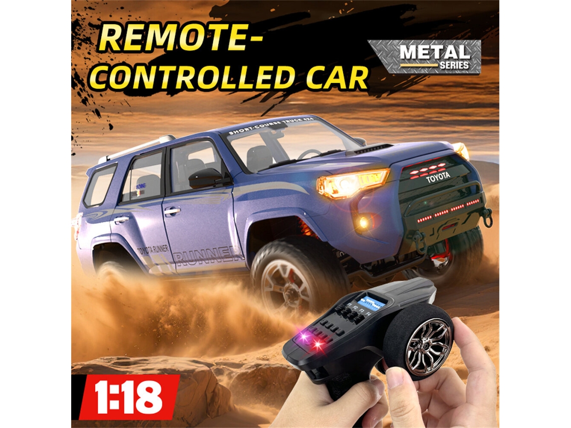 Azulhg Trasped Hg4 209 Rtr 1/18 2.4g 4wd Toyota 4runner Escape Som Simulado Led Brinquedo MDUG